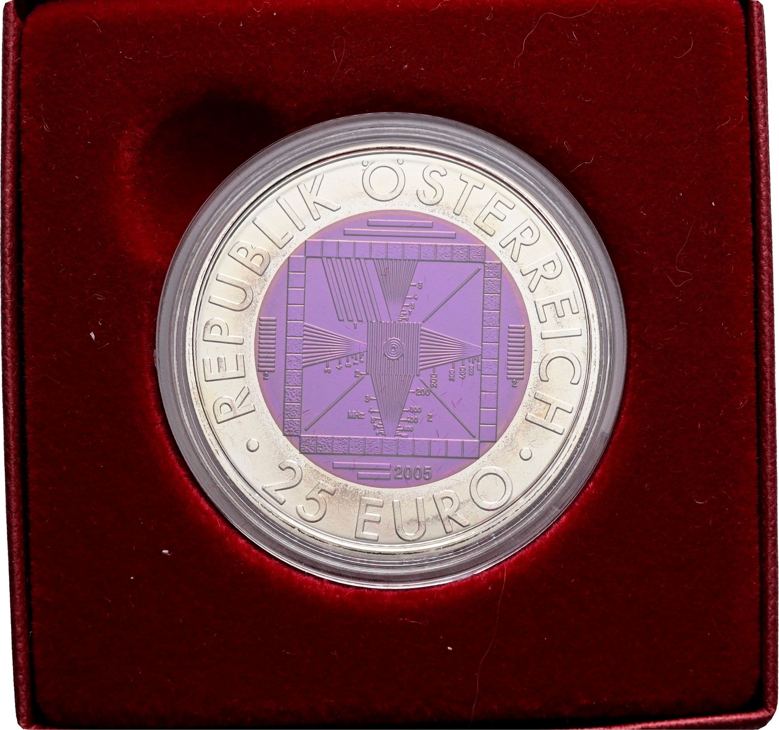 25 Euro Niob 2005 – Rückseite