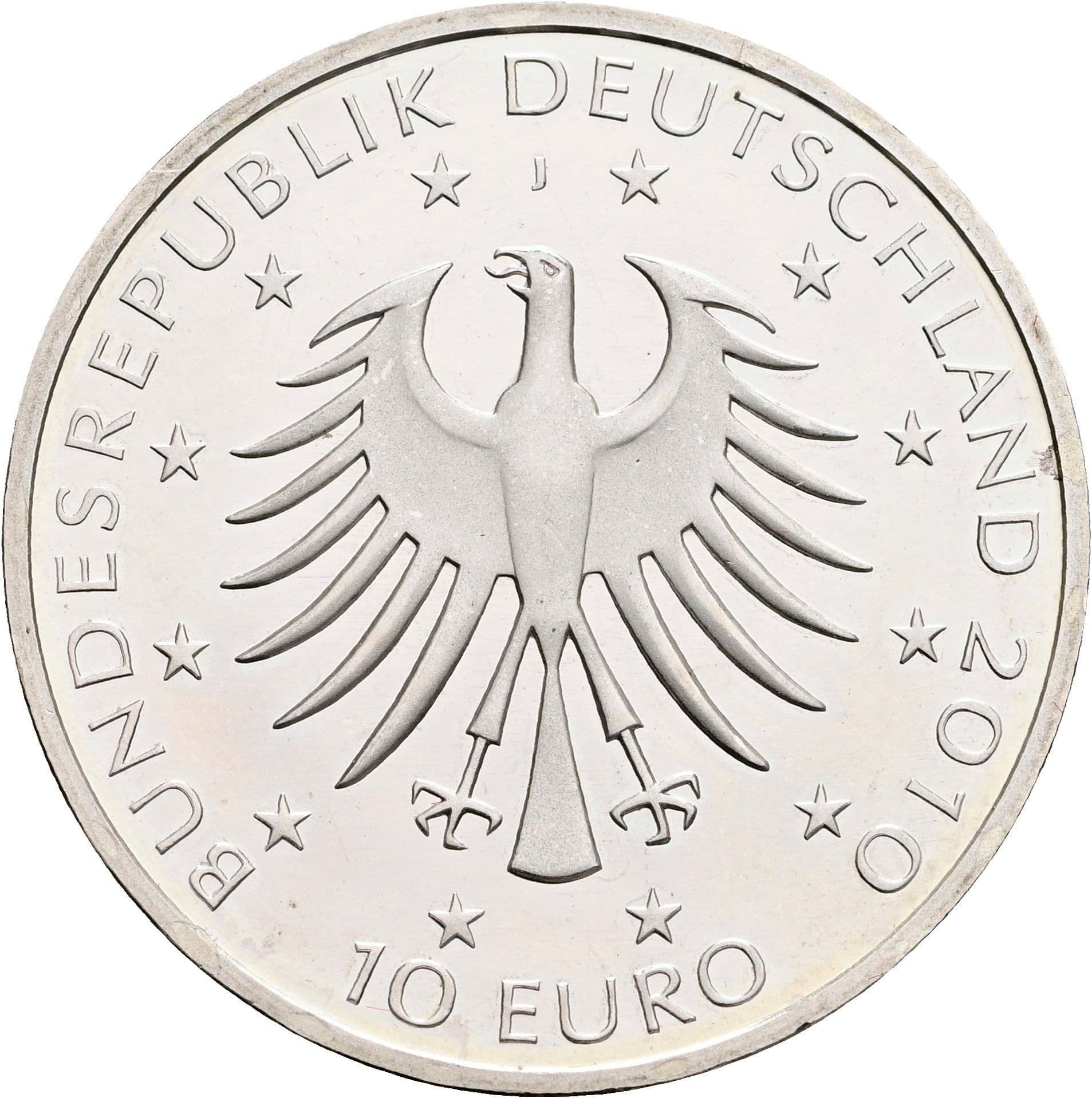 10 Euro 2010 – Rückseite