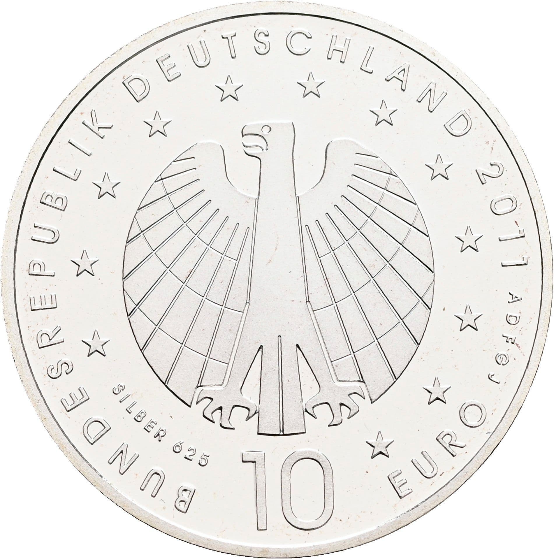 10 Euro 2011 – Rückseite