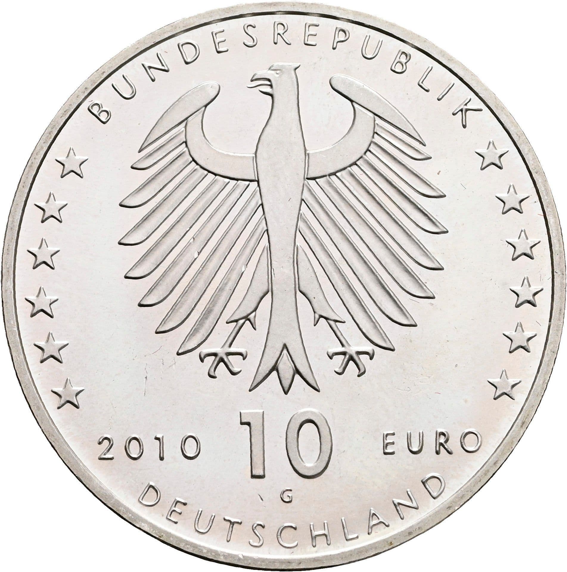 10 Euro 2010 – Rückseite