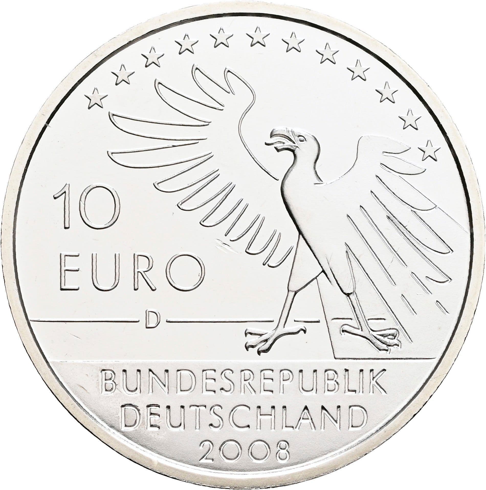 10 Euro 2008 – Rückseite