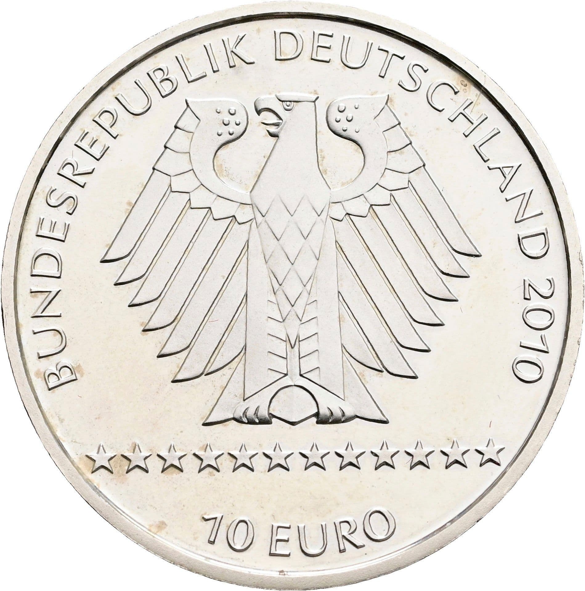 10 Euro 2010 – Rückseite