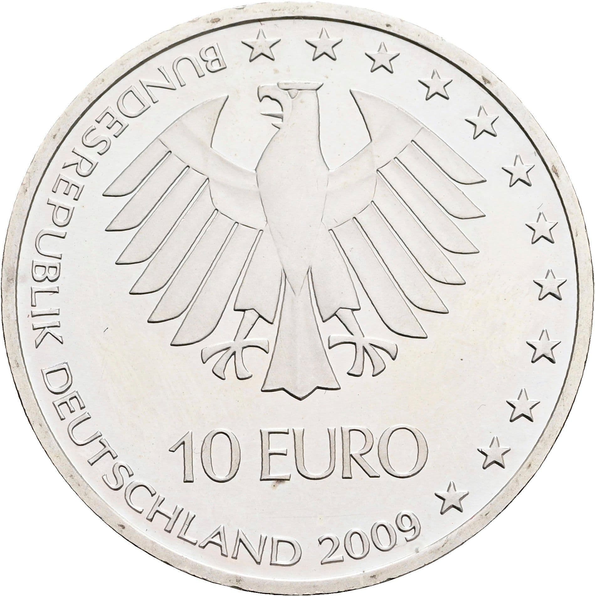 10 Euro 2009 – Rückseite