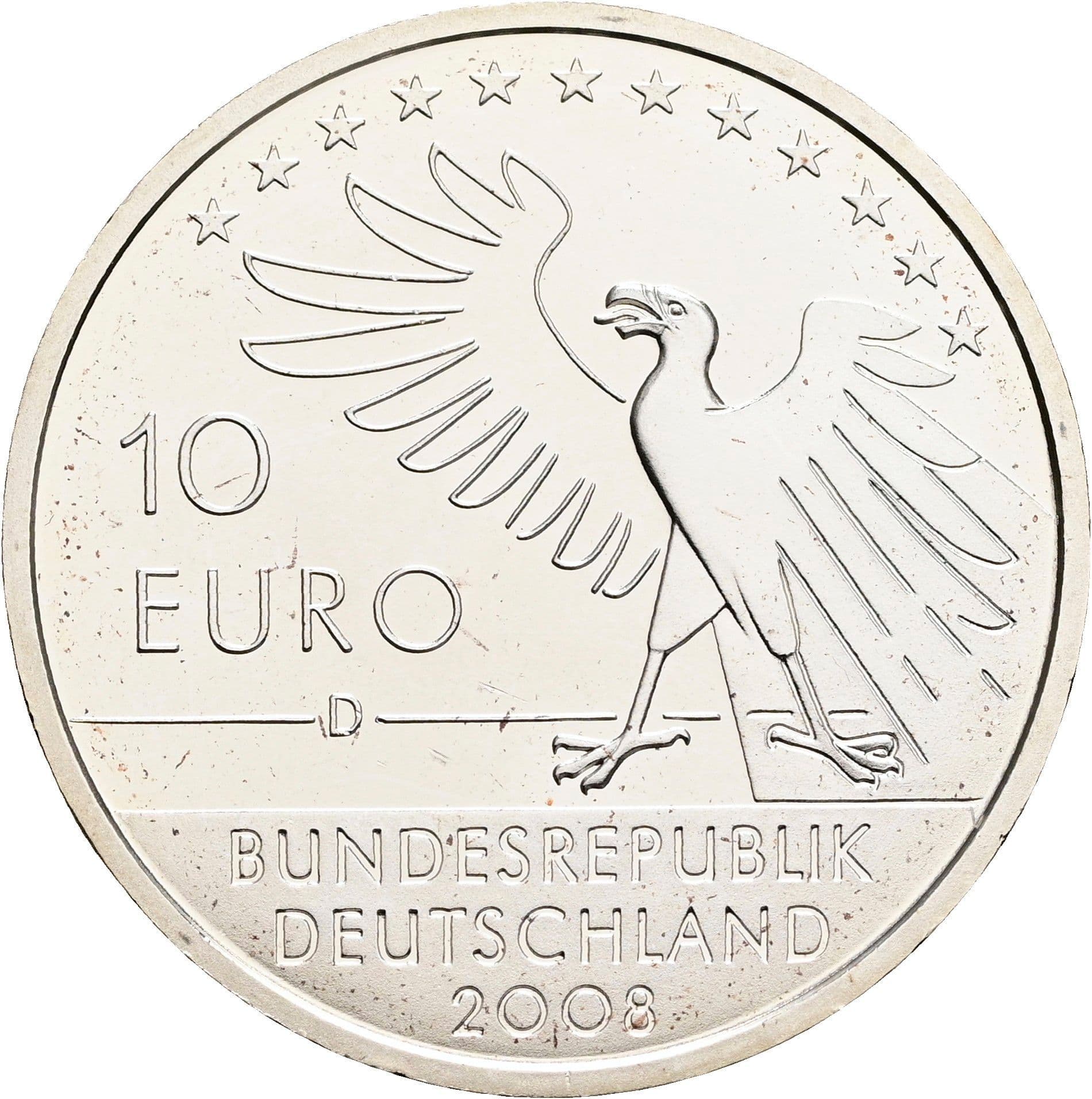 10 Euro 2008 – Rückseite