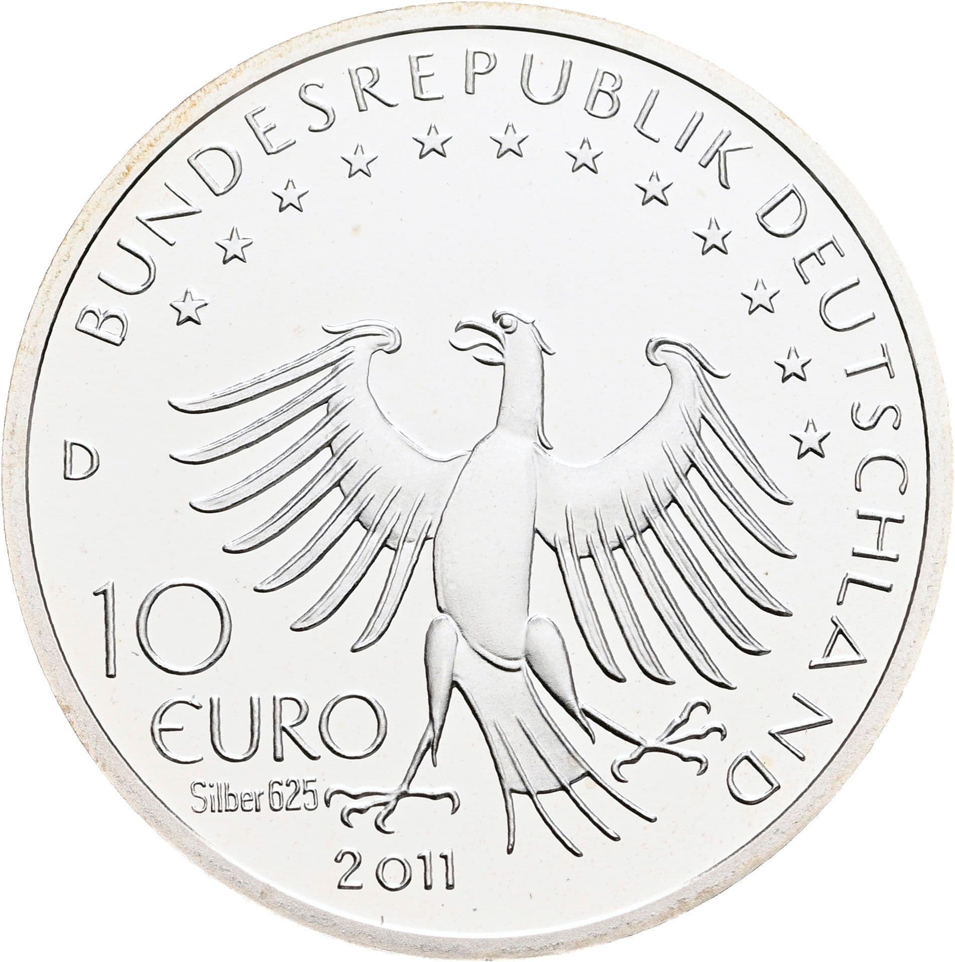 10 Euro 2011 – Rückseite