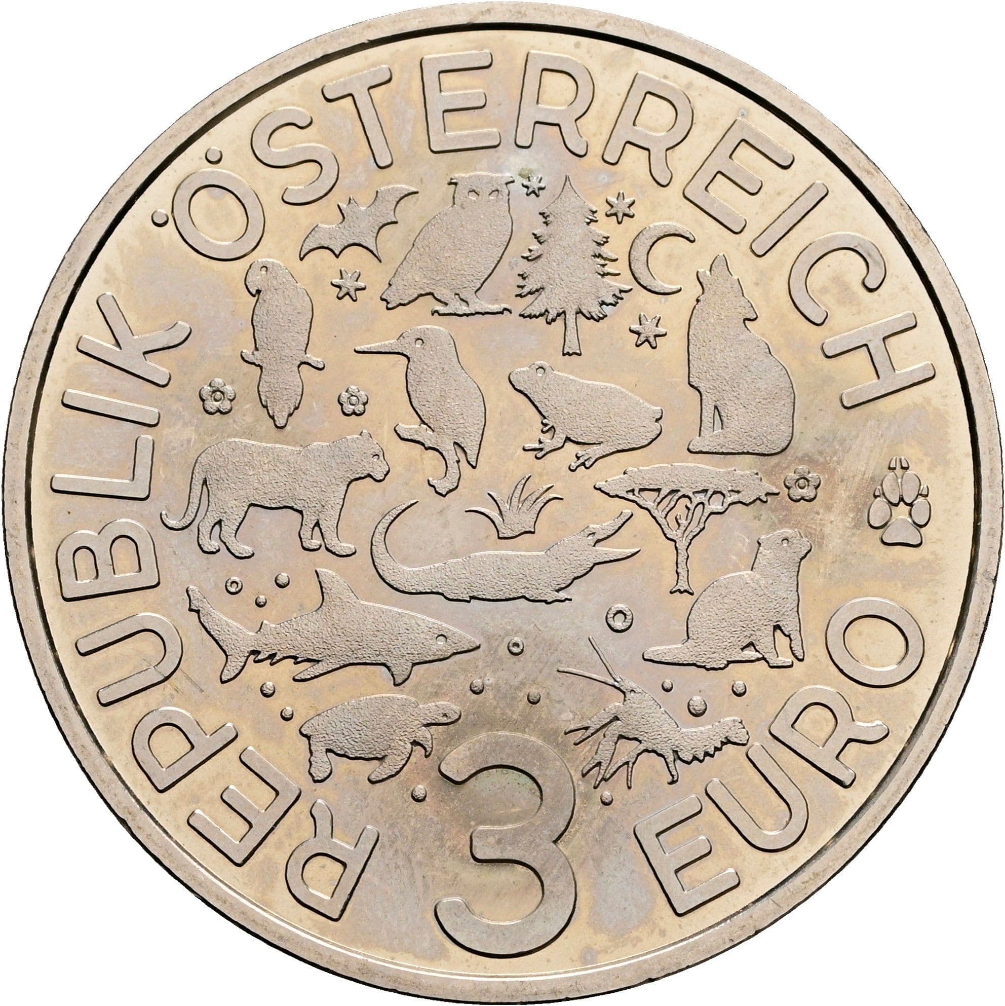 3 Euro 2018 – Rückseite