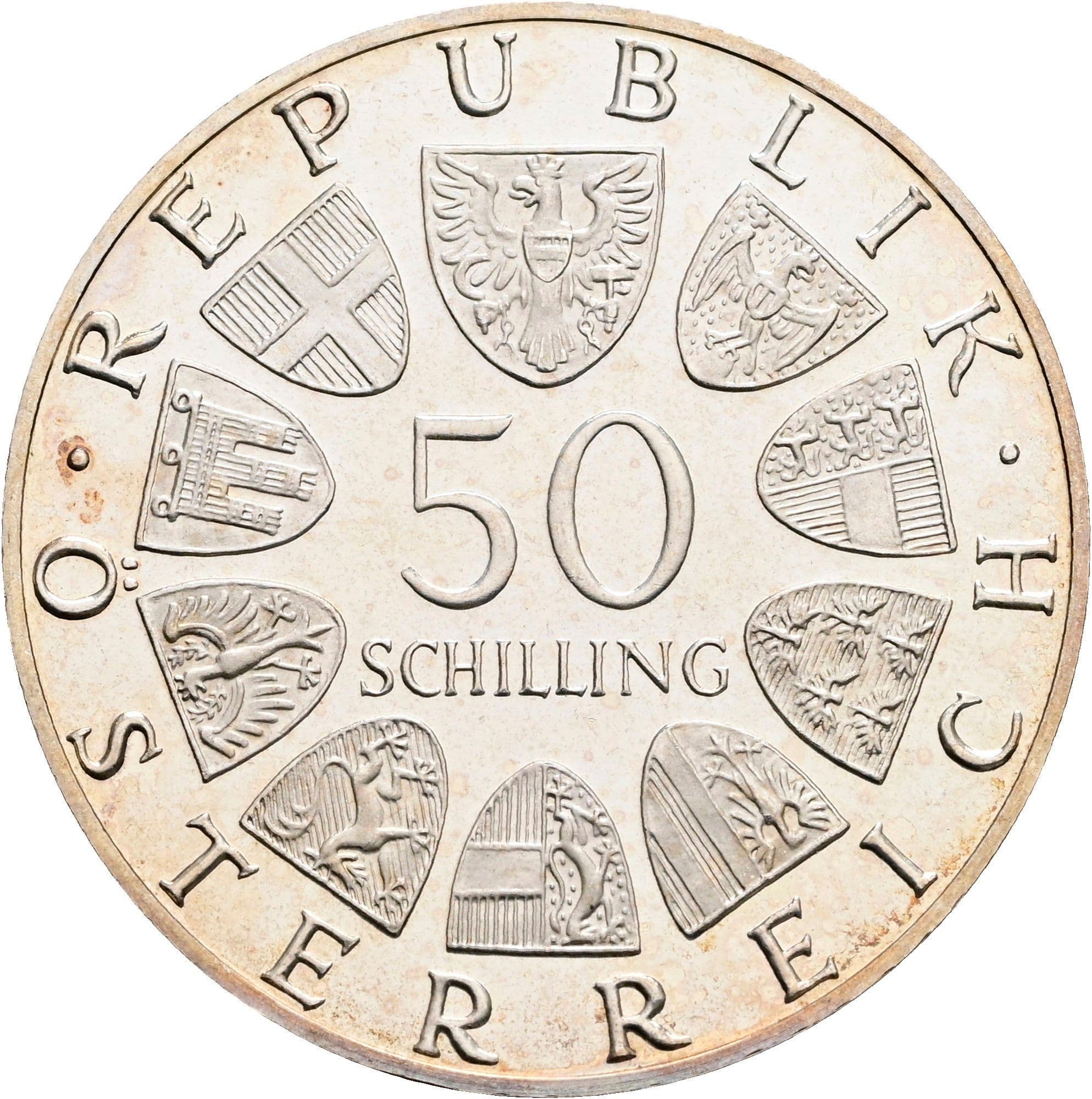 50 Schilling 1978 – Rückseite