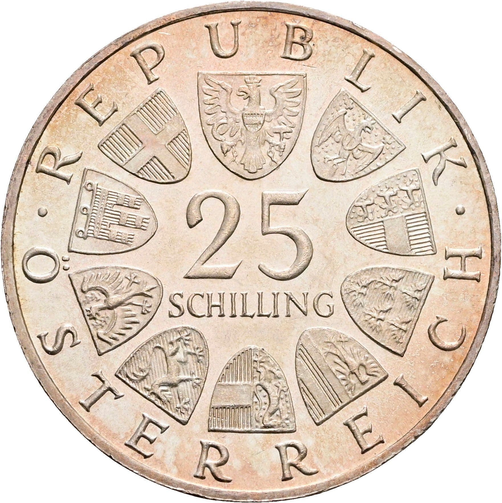 25 Schilling 1966 – Rückseite