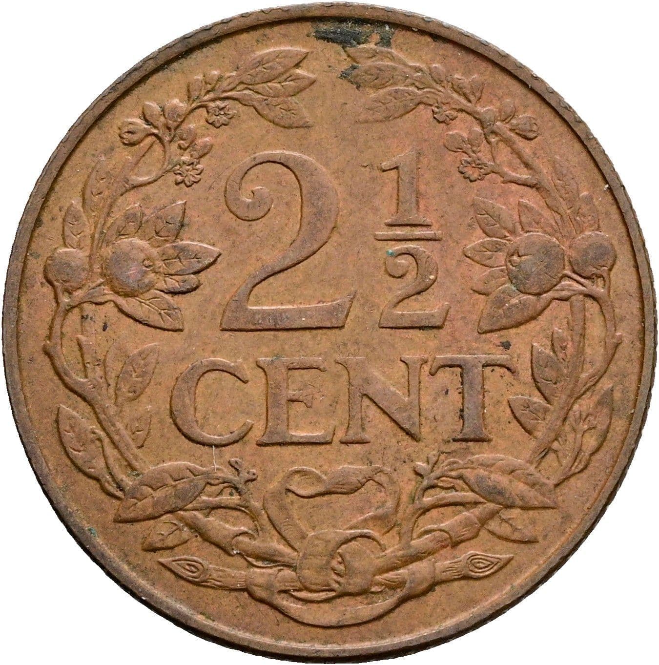 2 1/2 Cent Juliana 1948-1980 1956 – Vorderseite