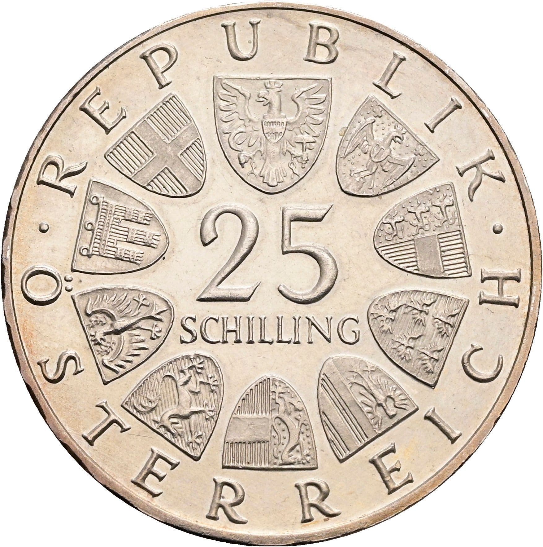 25 Schilling 1966 – Rückseite