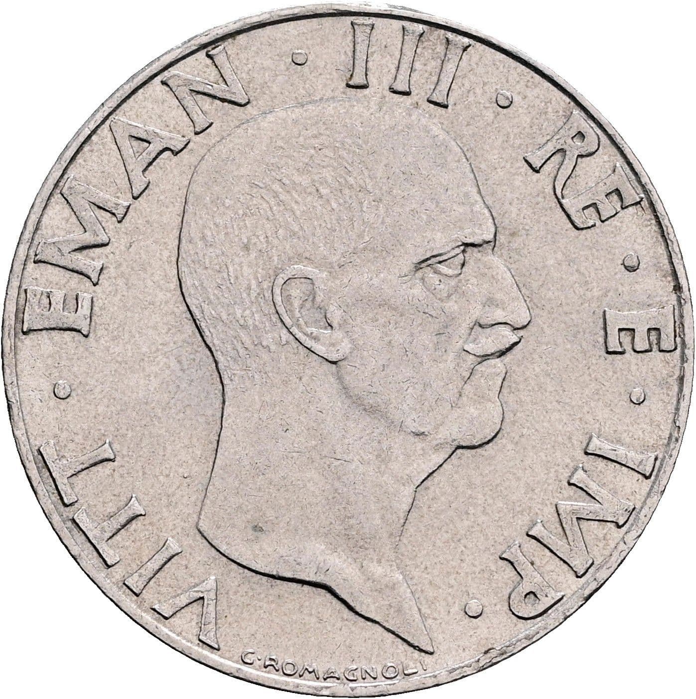 50 Centesimi Vittorio Emanuele III. 1900-1946 1941 – Vorderseite