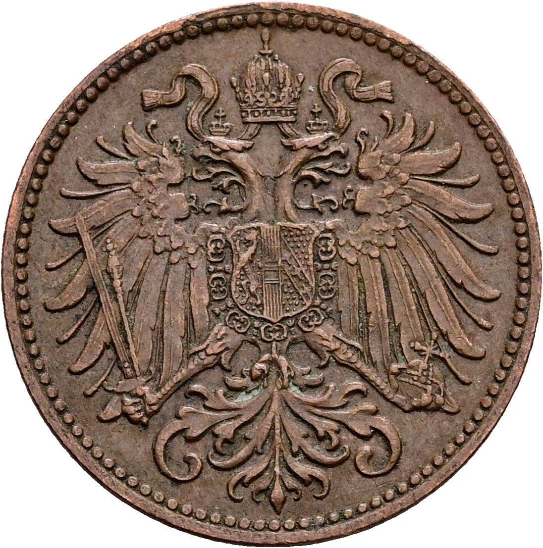 2 Heller Franz Joseph I. 1848-1916 1906 – Rückseite