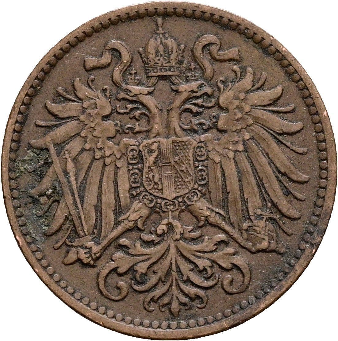 2 Heller Franz Joseph I. 1848-1916 1897 – Rückseite