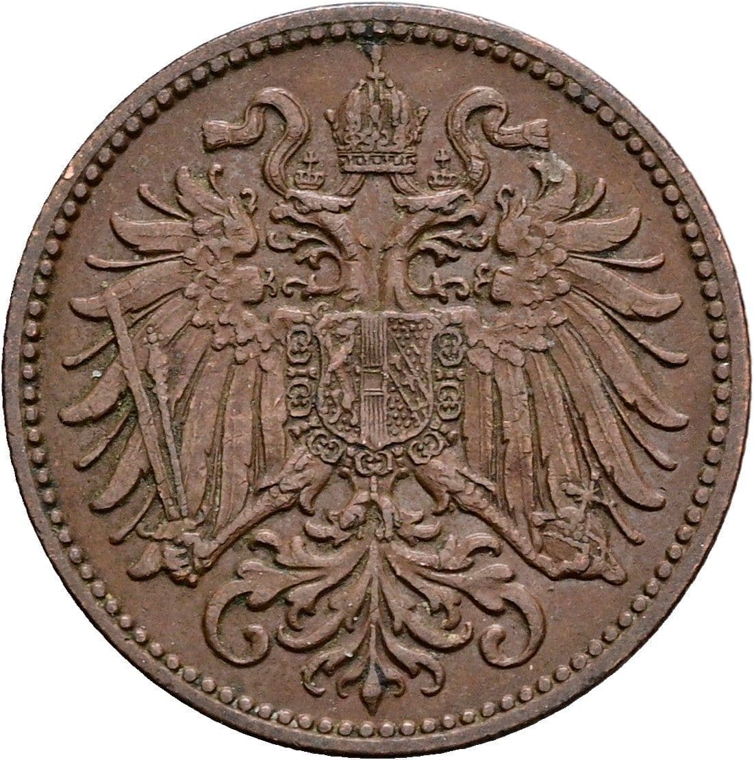 2 Heller Franz Joseph I. 1848-1916 1914 – Rückseite