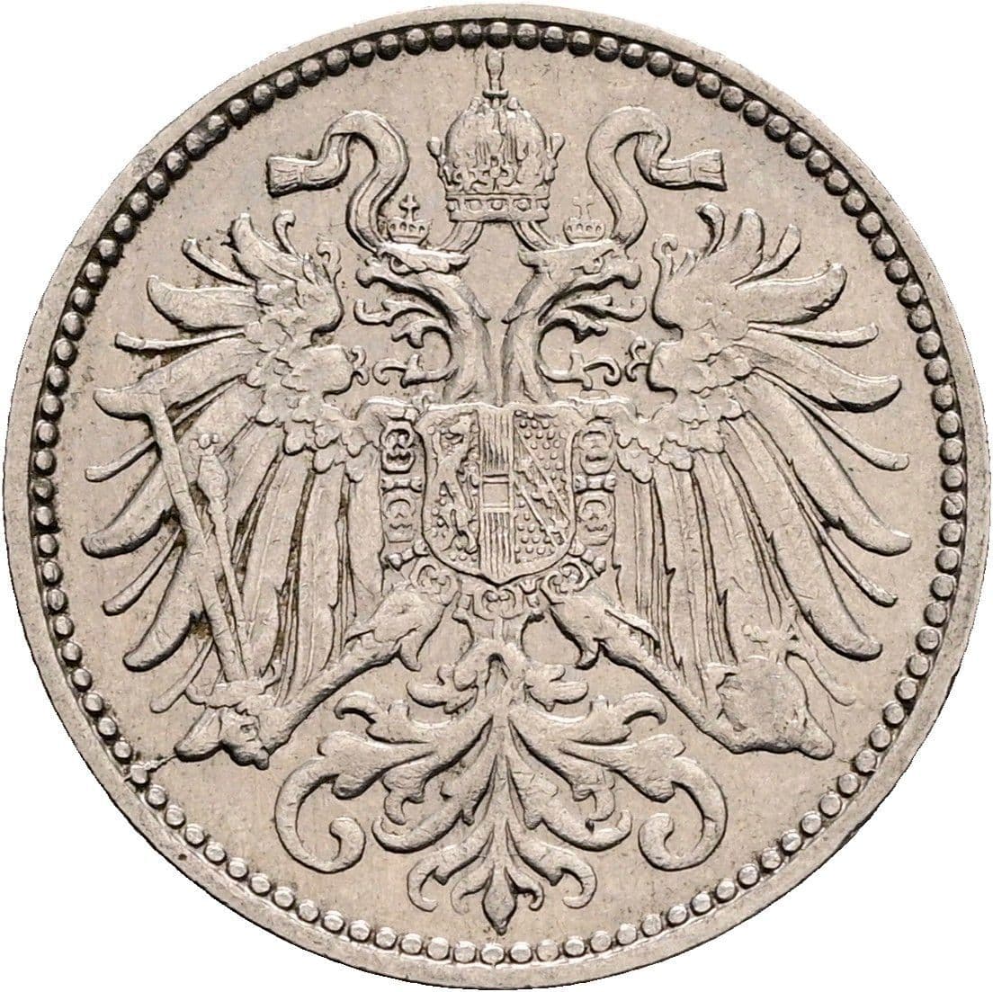10 Heller Franz Joseph I. 1848-1916 1895 – Rückseite
