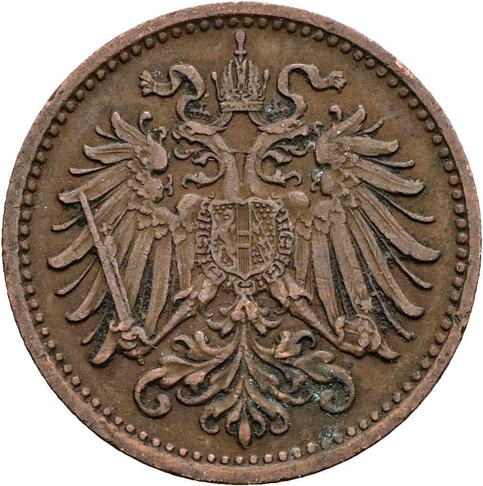 1 Heller Franz Joseph I. 1848-1916 1893 – Rückseite