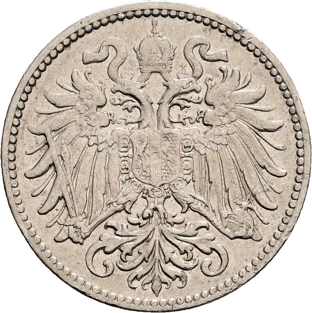 10 Heller Franz Joseph I. 1848-1916 1909 – Rückseite