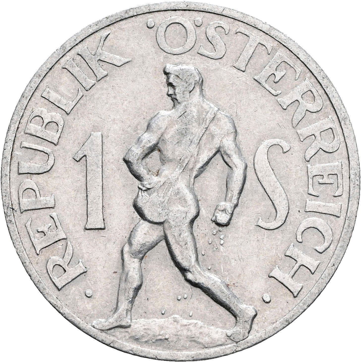 1 Schilling 1957 – Vorderseite