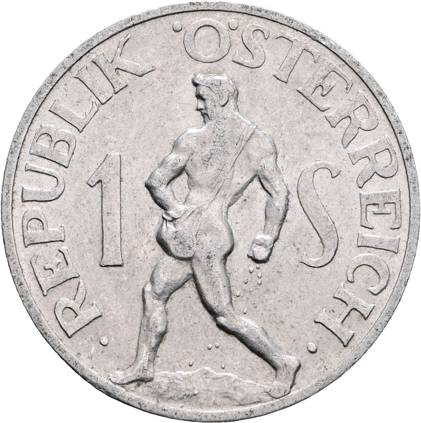 1 Schilling 1957 – Vorderseite