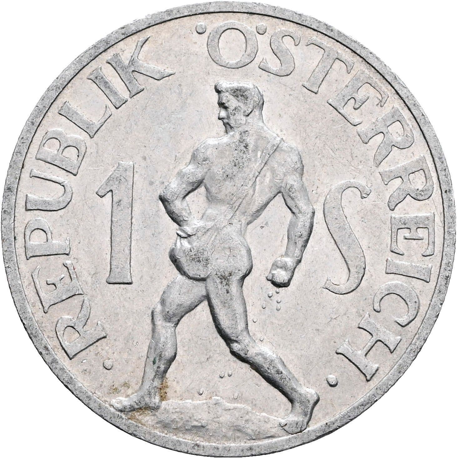 1 Schilling 1957 – Vorderseite