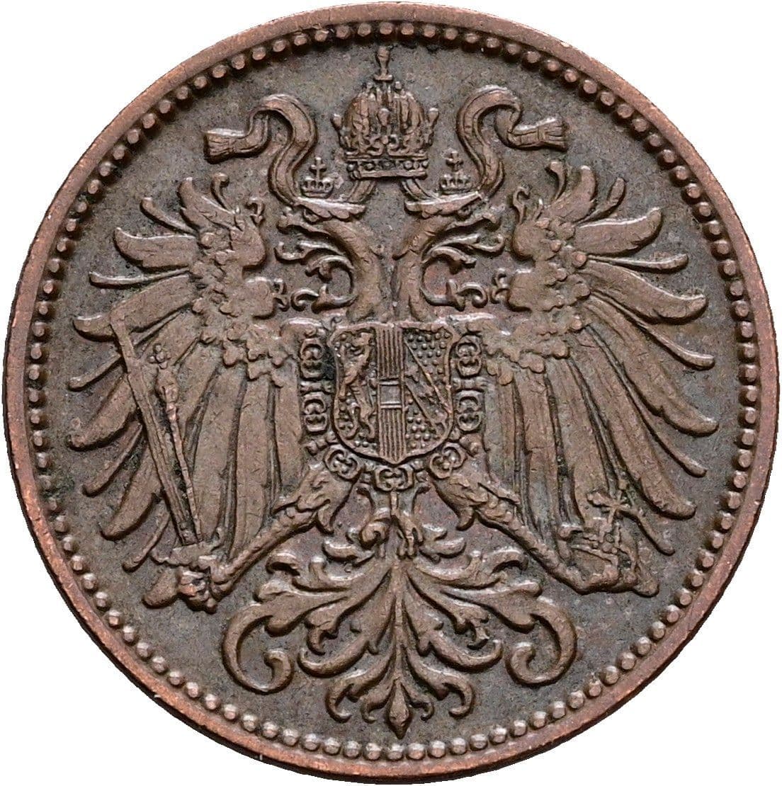 2 Heller Franz Joseph I. 1848-1916 1910 – Rückseite