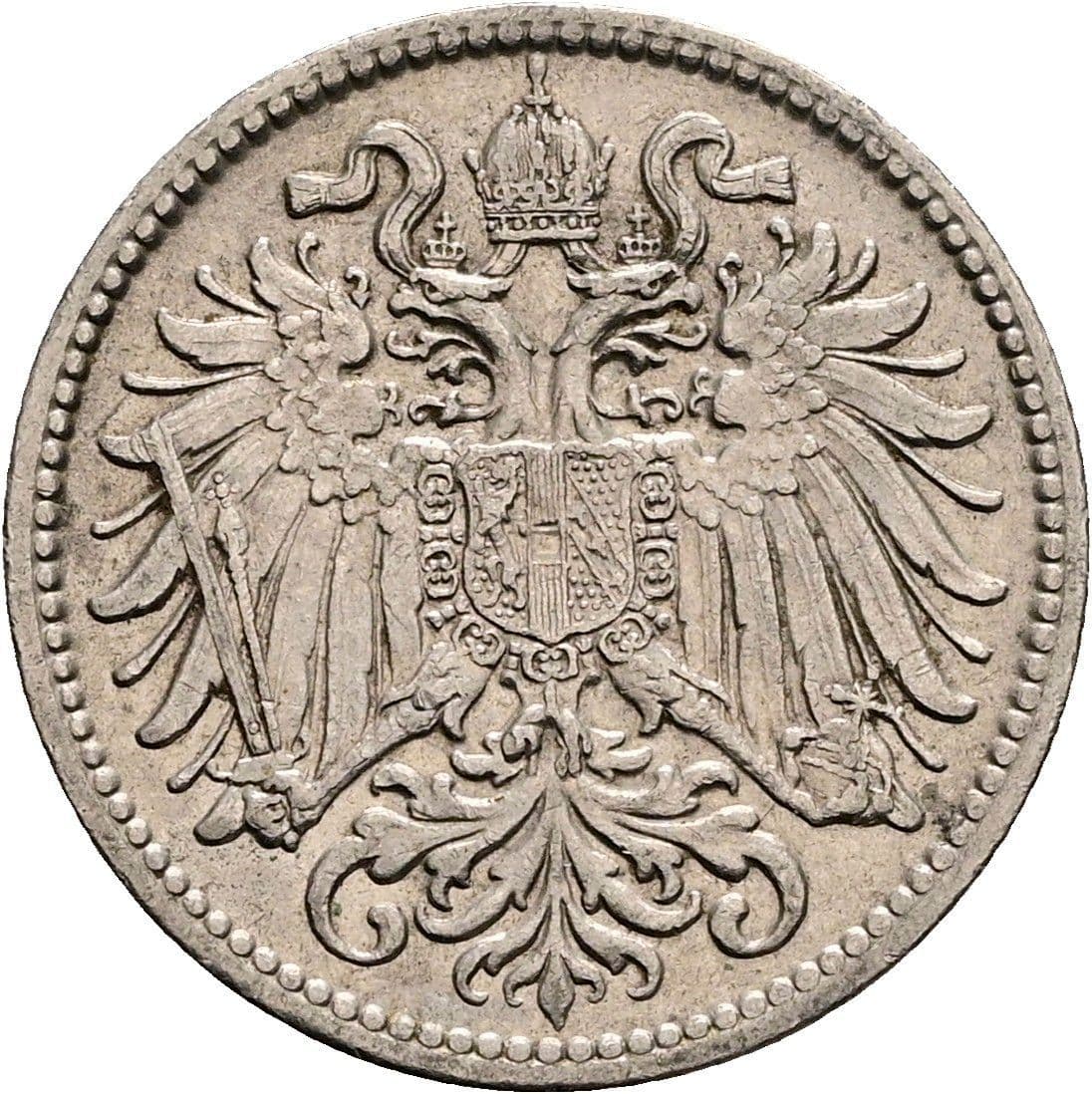 10 Heller Franz Joseph I. 1848-1916 1909 – Rückseite
