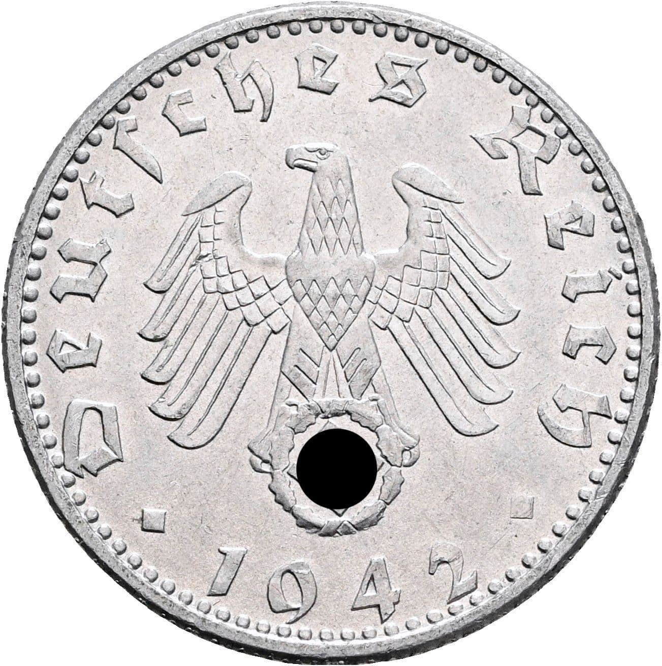 50 Reichspfennig 1942 A – Rückseite
