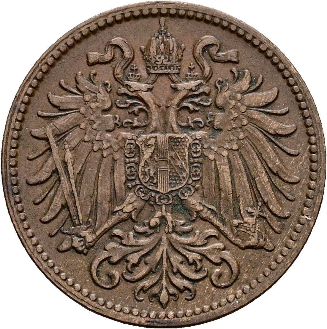 2 Heller Franz Joseph I. 1848-1916 1914 – Rückseite