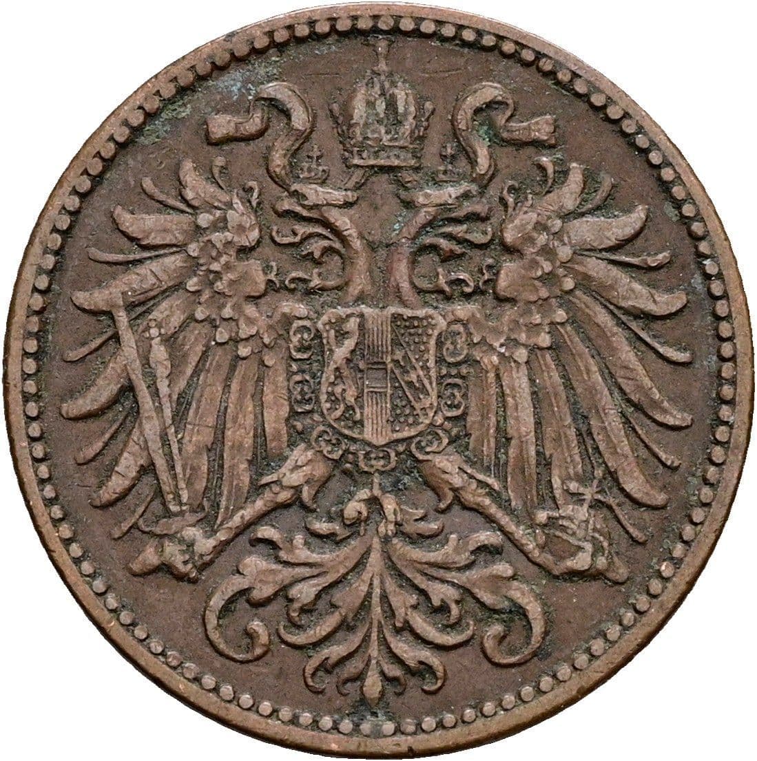 2 Heller Franz Joseph I. 1848-1916 1911 – Rückseite