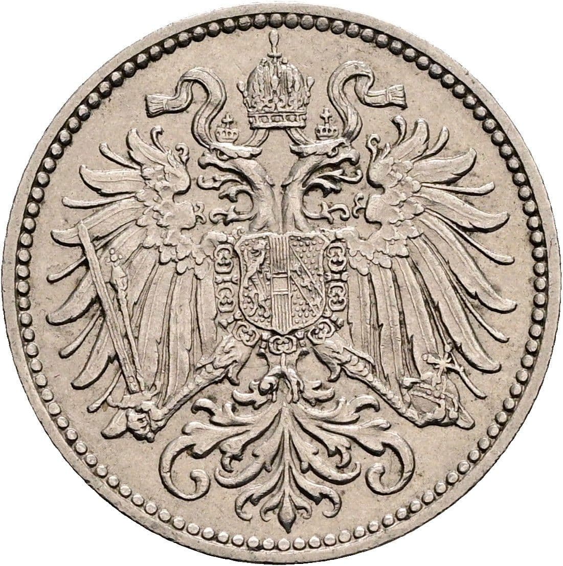 10 Heller Franz Joseph I. 1848-1916 1895 – Rückseite