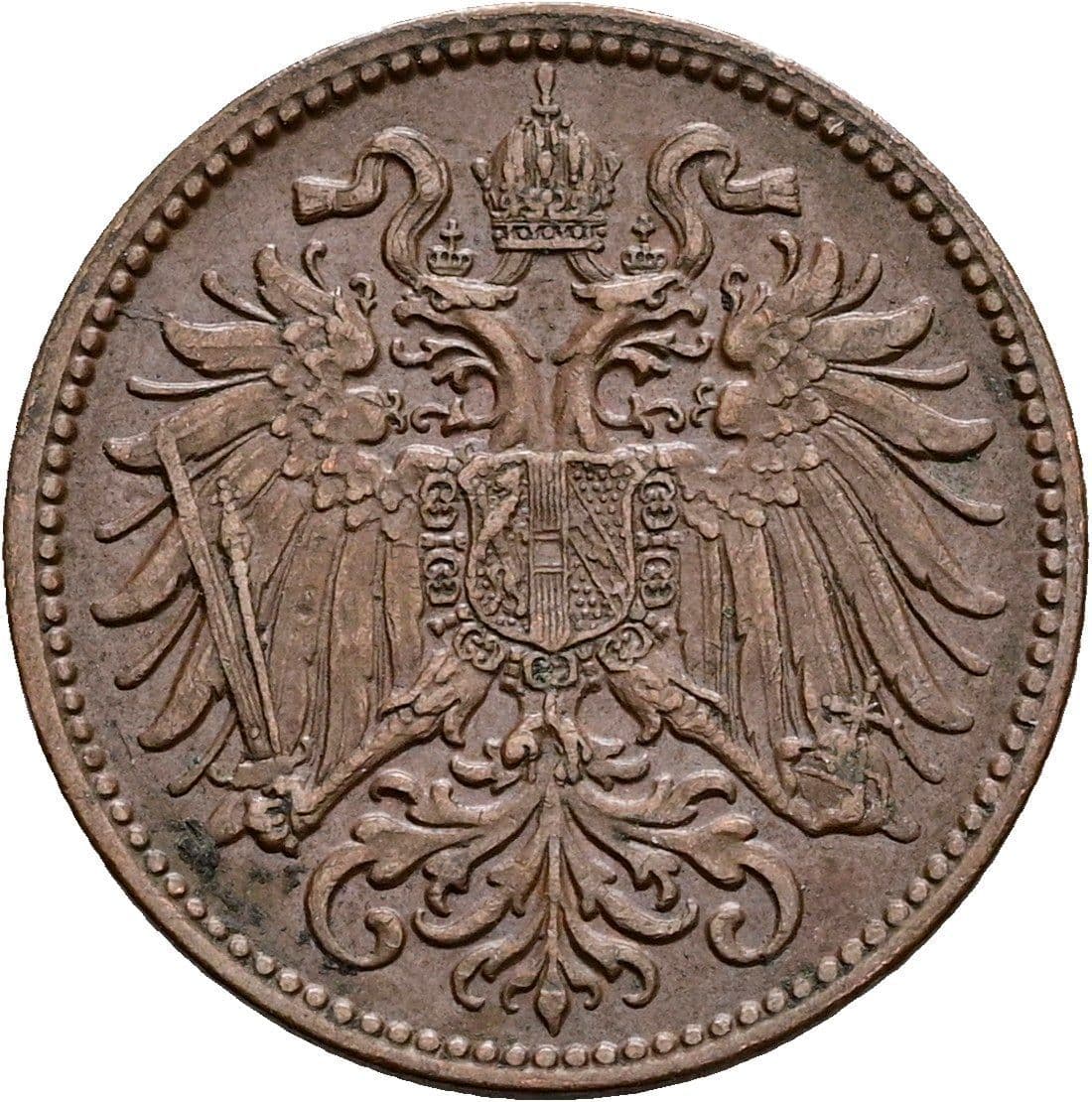 2 Heller Franz Joseph I. 1848-1916 1914 – Rückseite