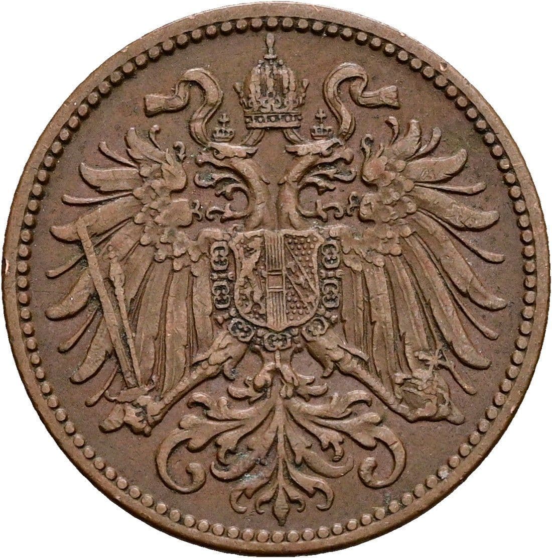 2 Heller Franz Joseph I. 1848-1916 1912 – Rückseite