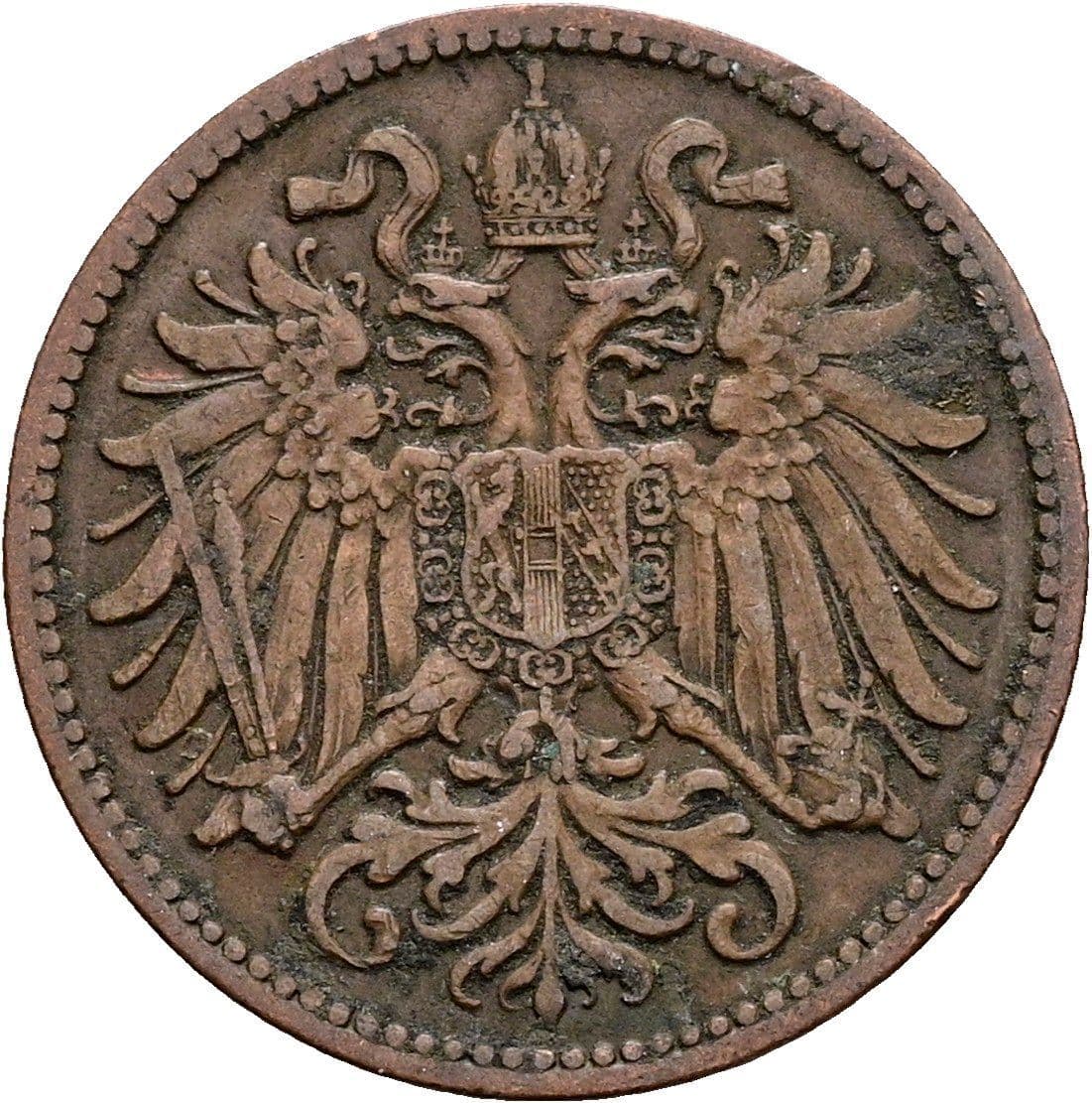 2 Heller Franz Joseph I. 1848-1916 1902 – Rückseite