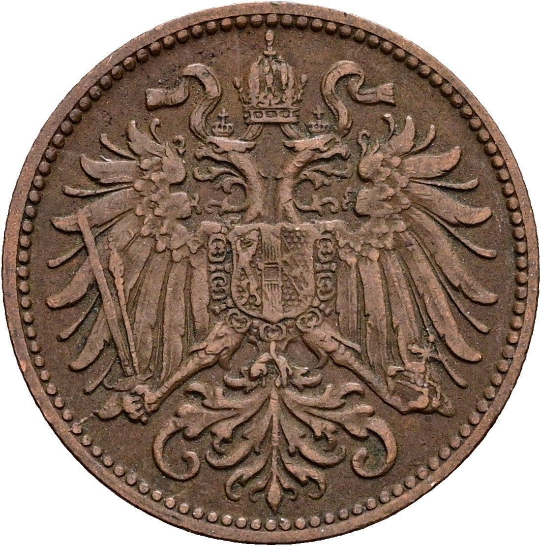 2 Heller Franz Joseph I. 1848-1916 1903 – Rückseite