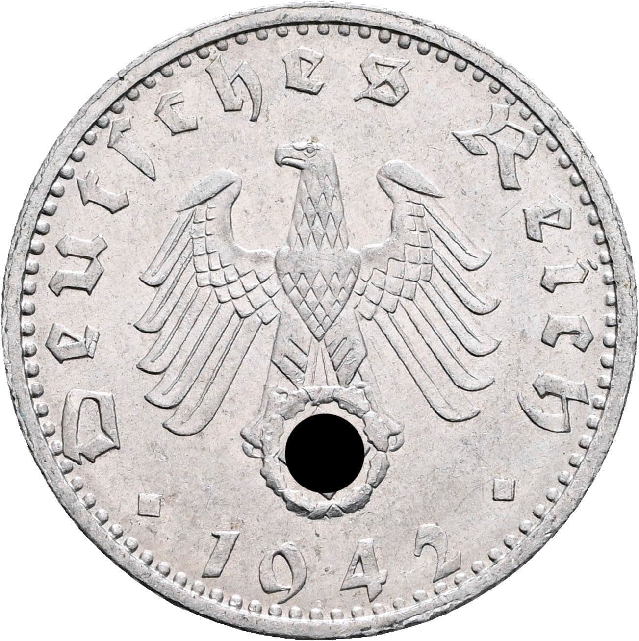 50 Reichspfennig 1942 F – Rückseite