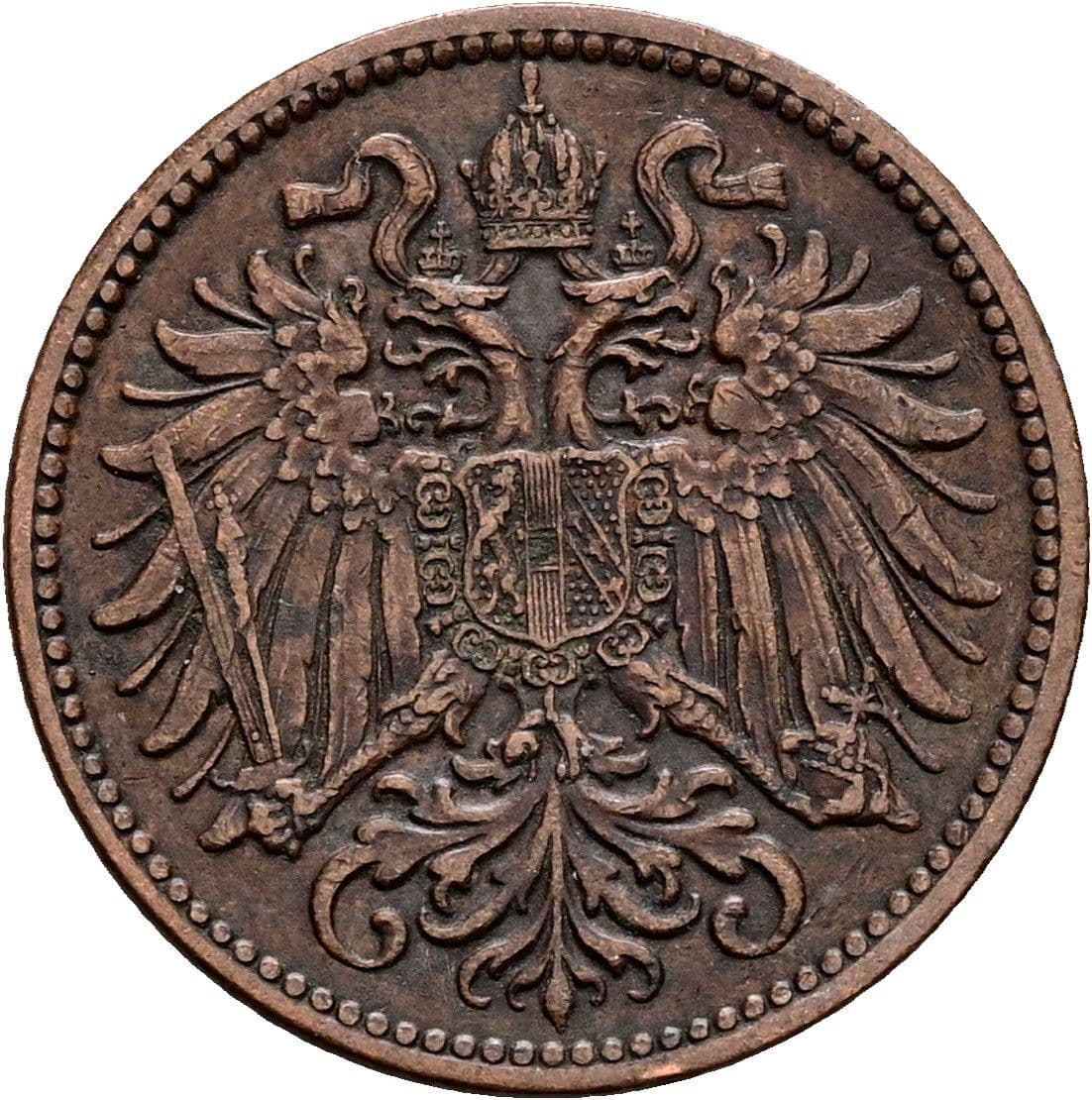 2 Heller Franz Joseph I. 1848-1916 1914 – Rückseite