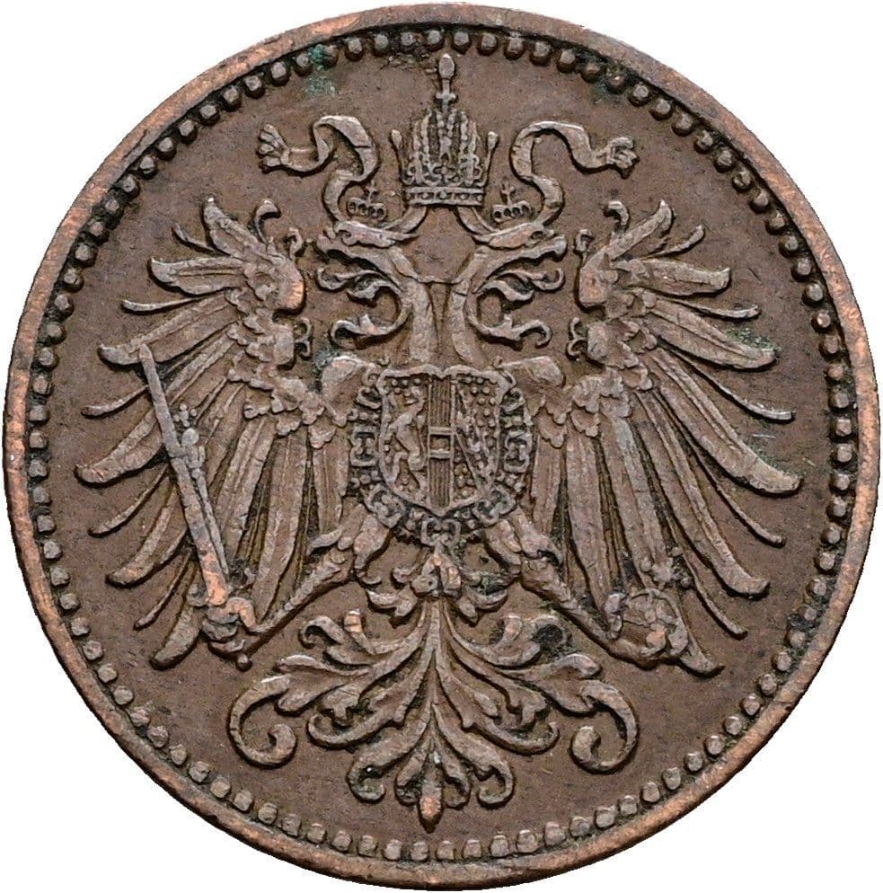 1 Heller Franz Joseph I. 1848-1916 1902 – Rückseite