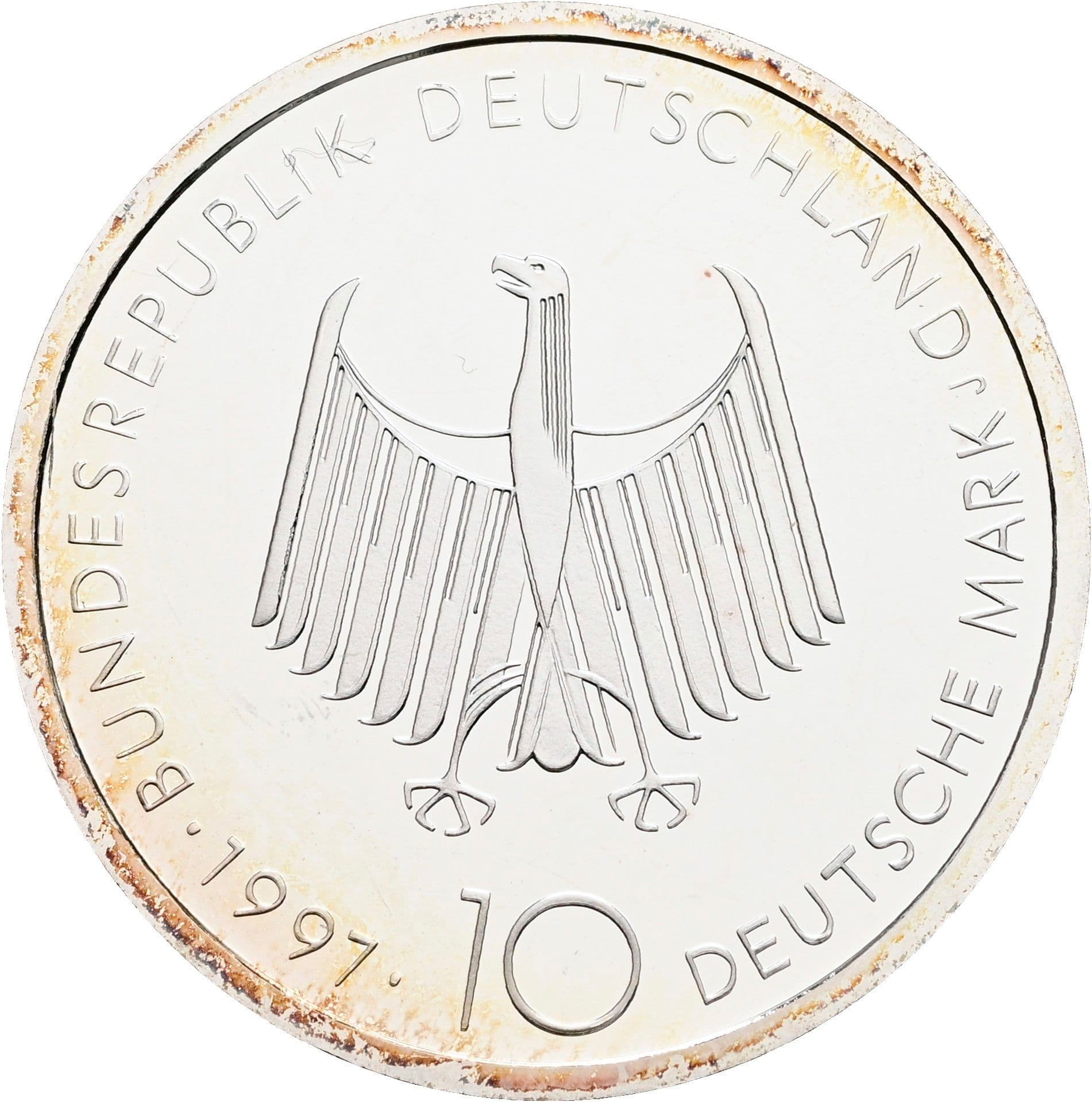 10 Deutsche Mark 1997 – Rückseite