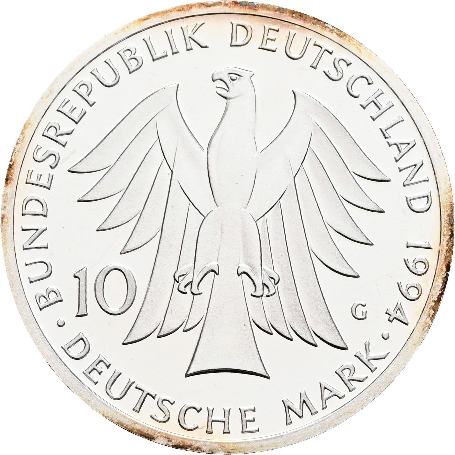10 Deutsche Mark 1994 – Rückseite