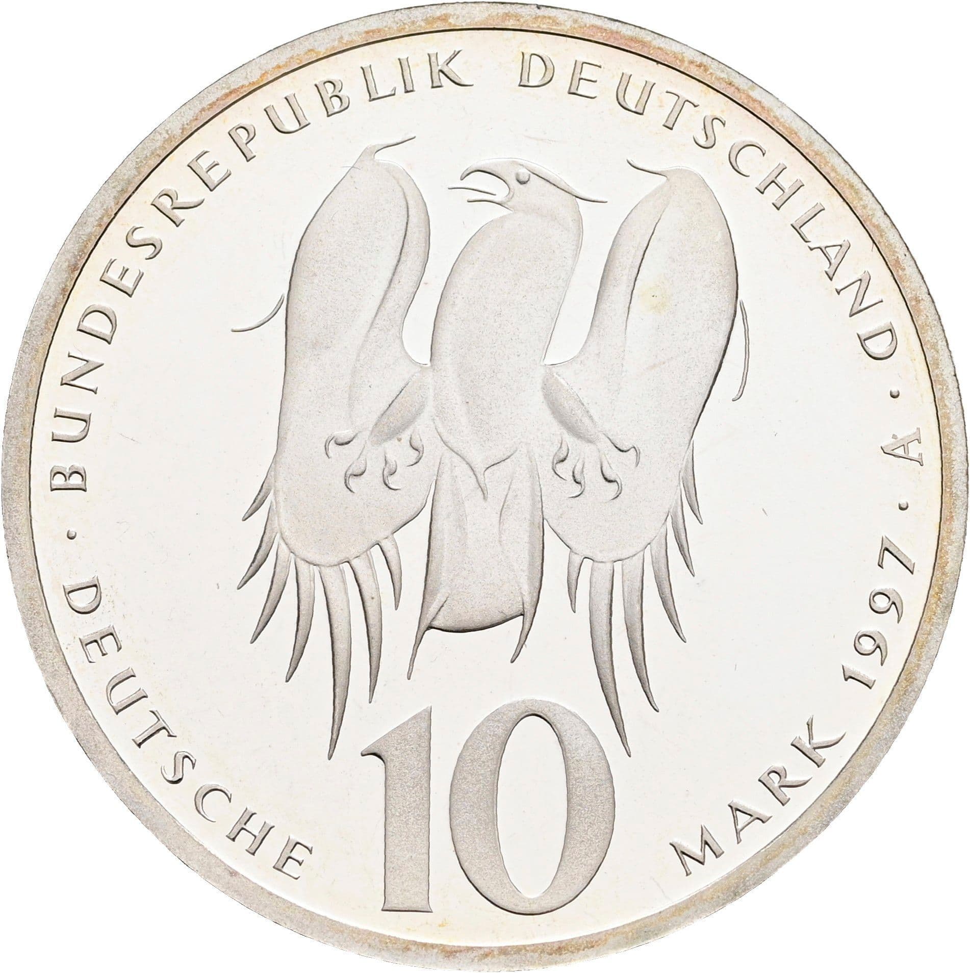 10 Deutsche Mark 1997 – Rückseite