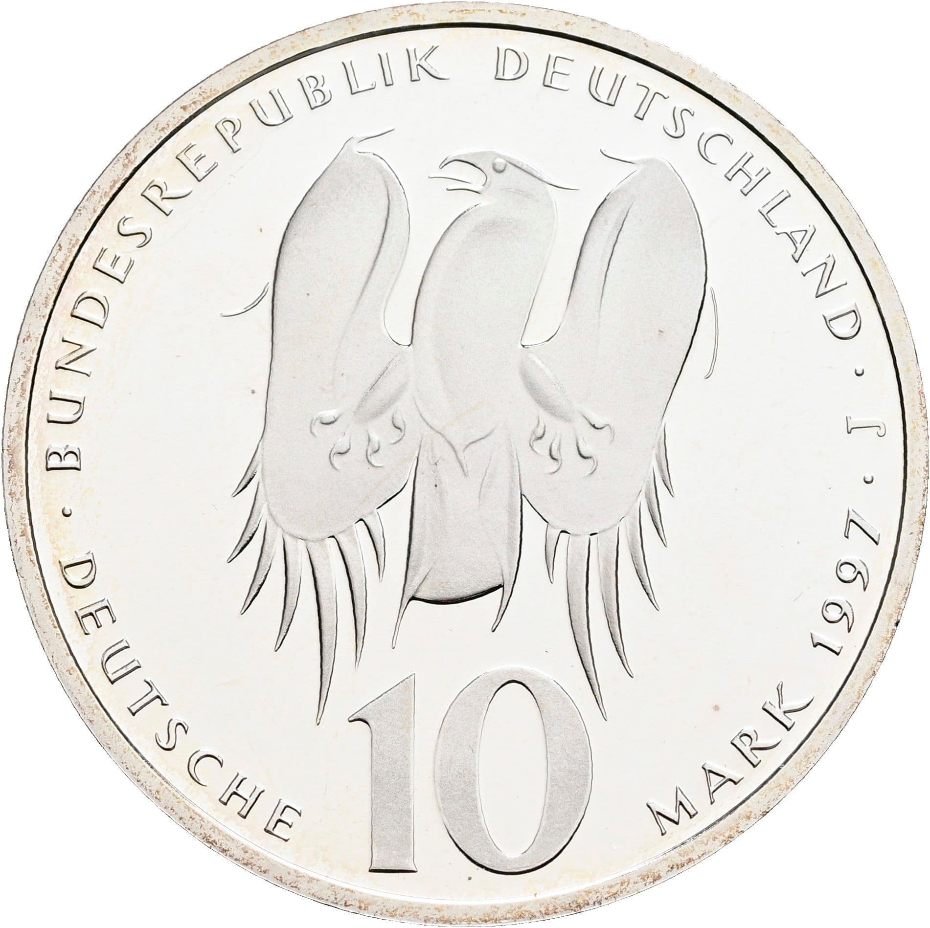 10 Deutsche Mark 1997 – Rückseite
