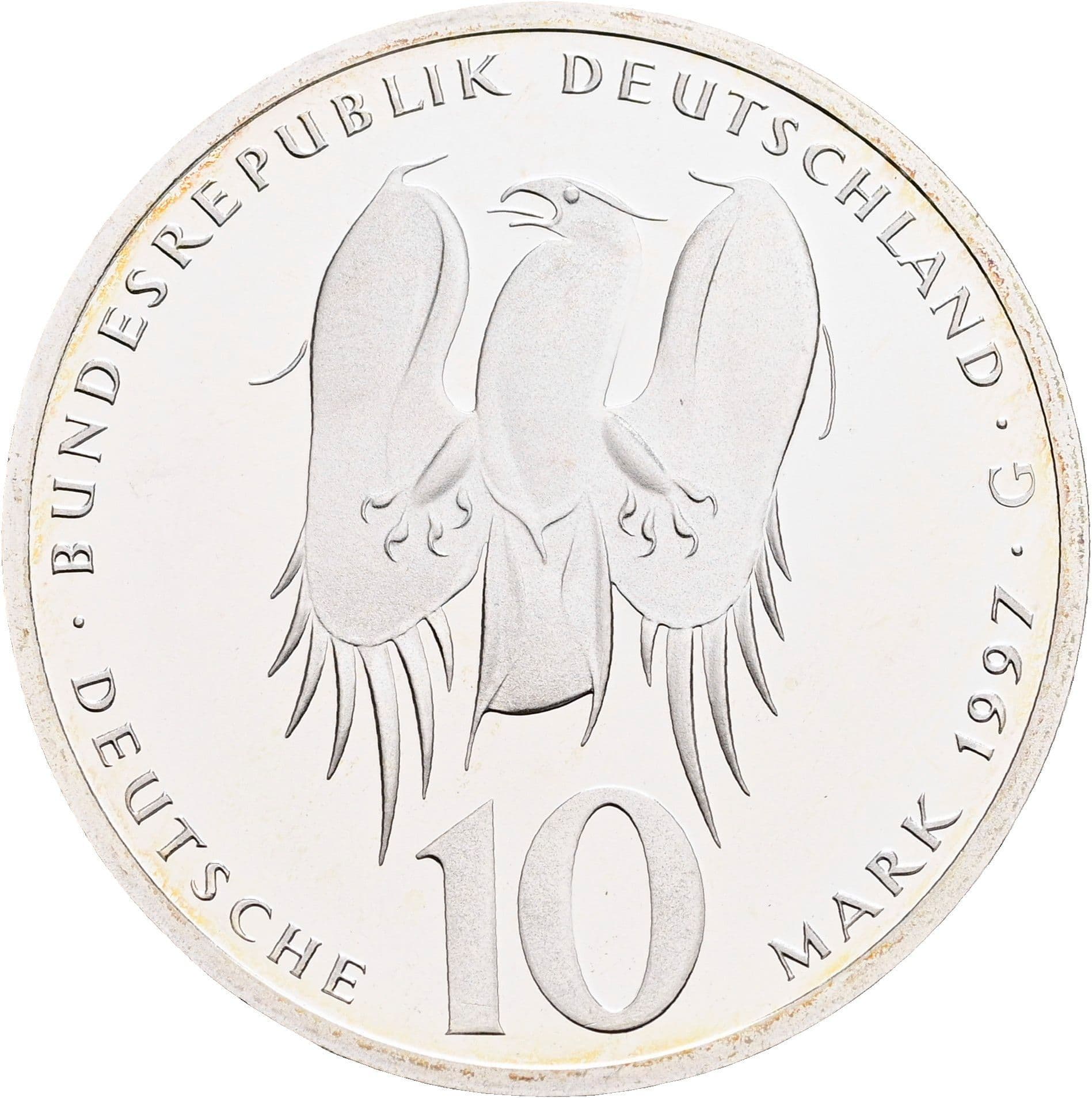 10 Deutsche Mark 1997 – Rückseite