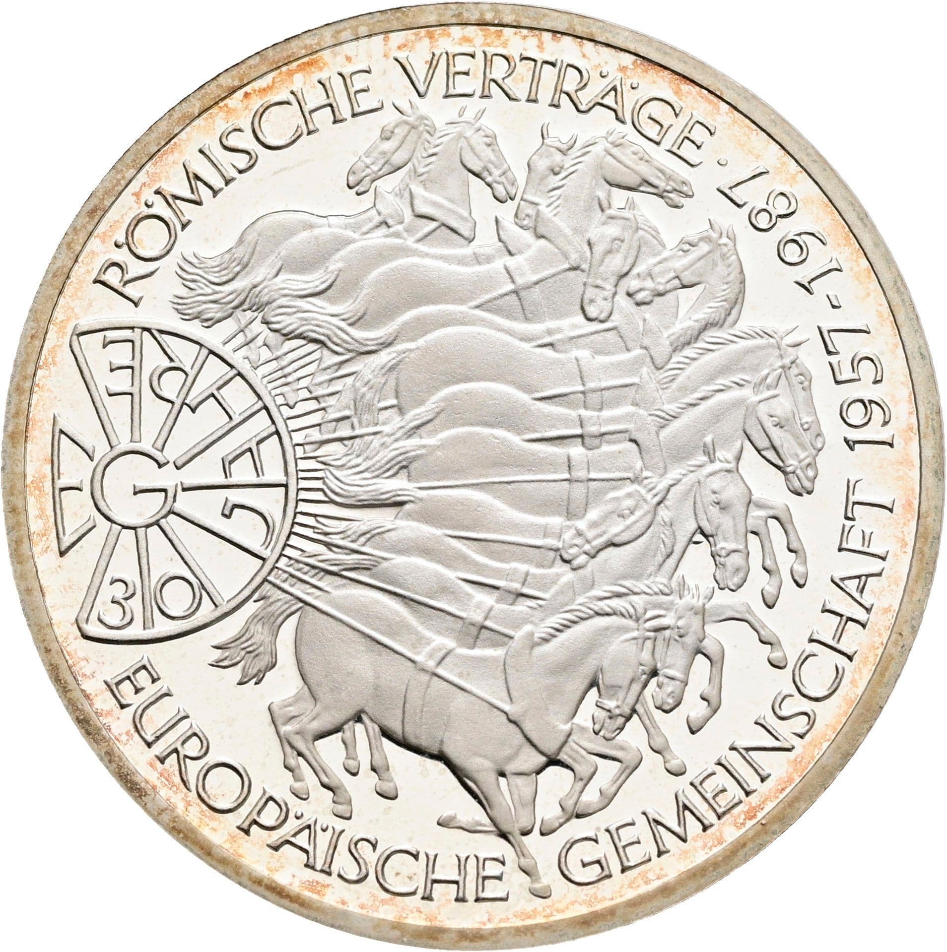 10 Deutsche Mark 1987 – Vorderseite