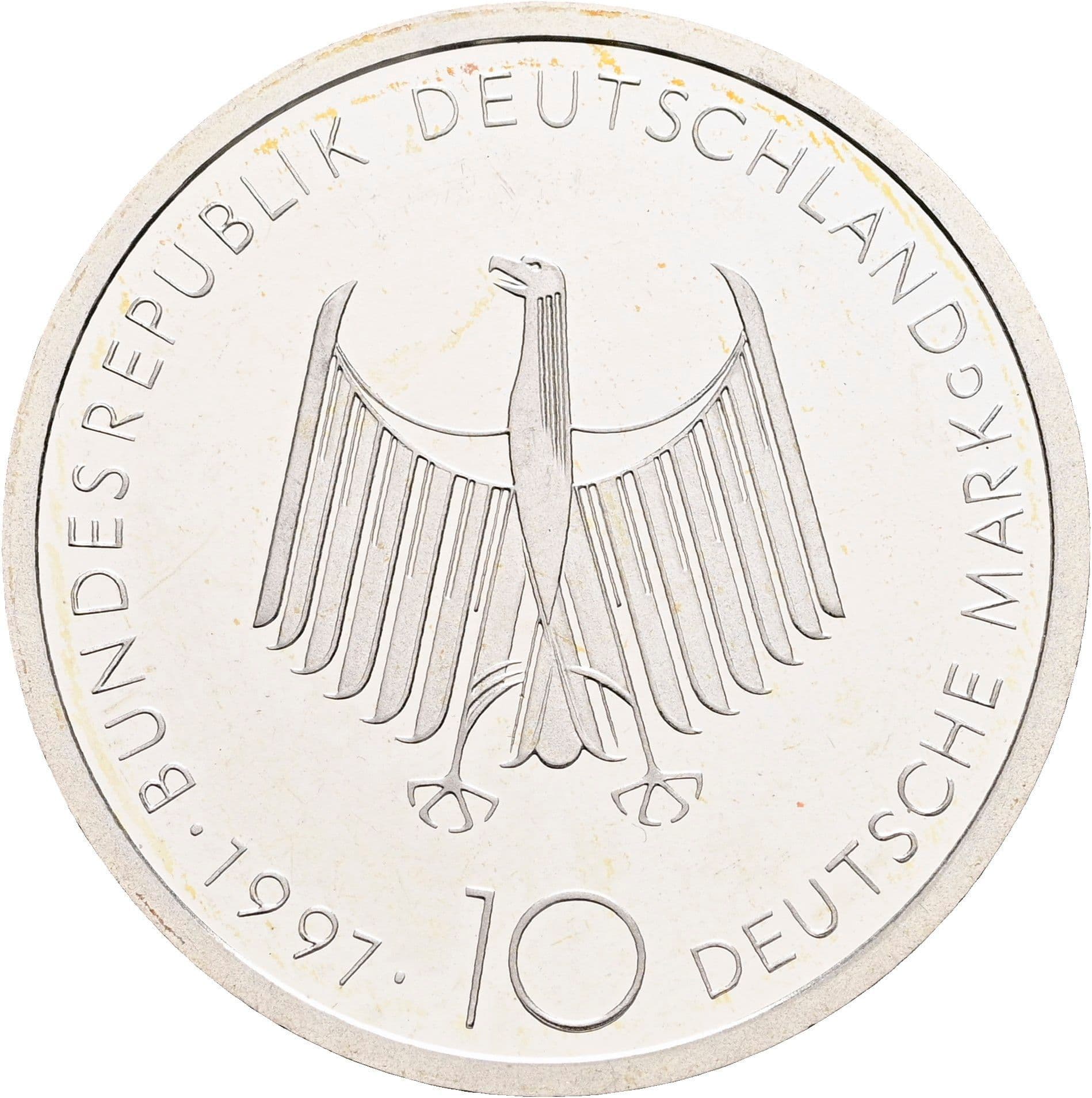 10 Deutsche Mark 1997 – Rückseite