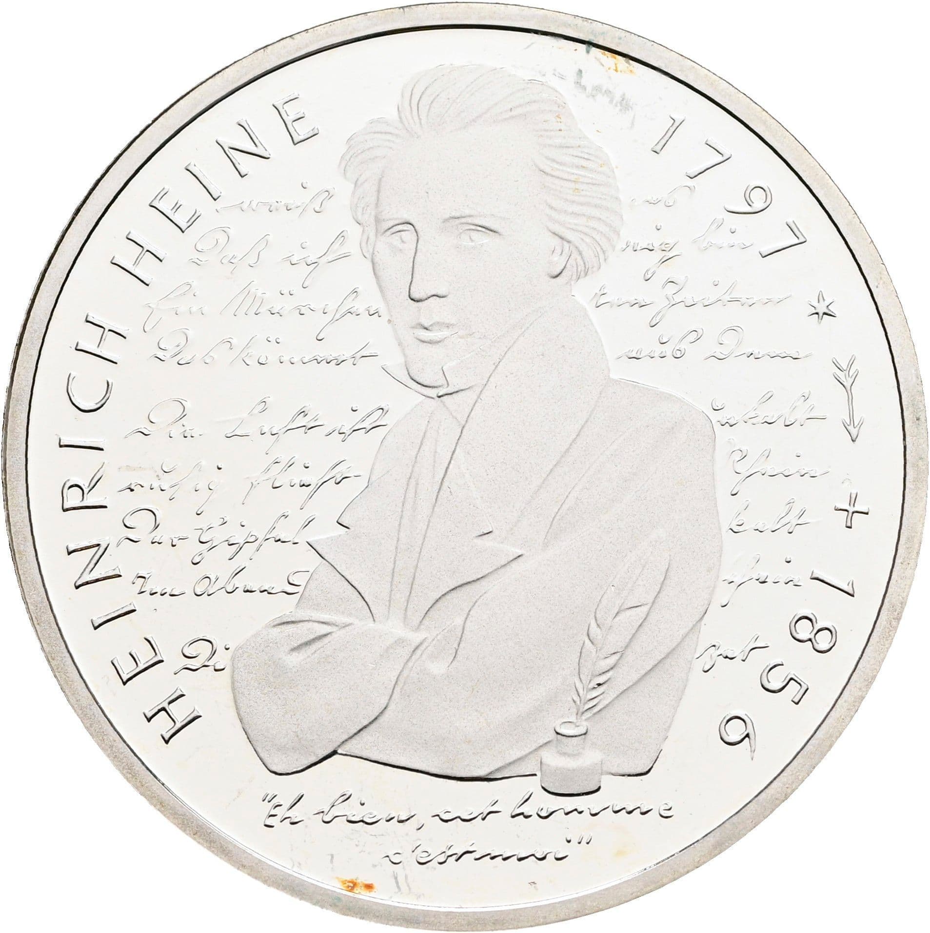10 Deutsche Mark 1997 – Vorderseite