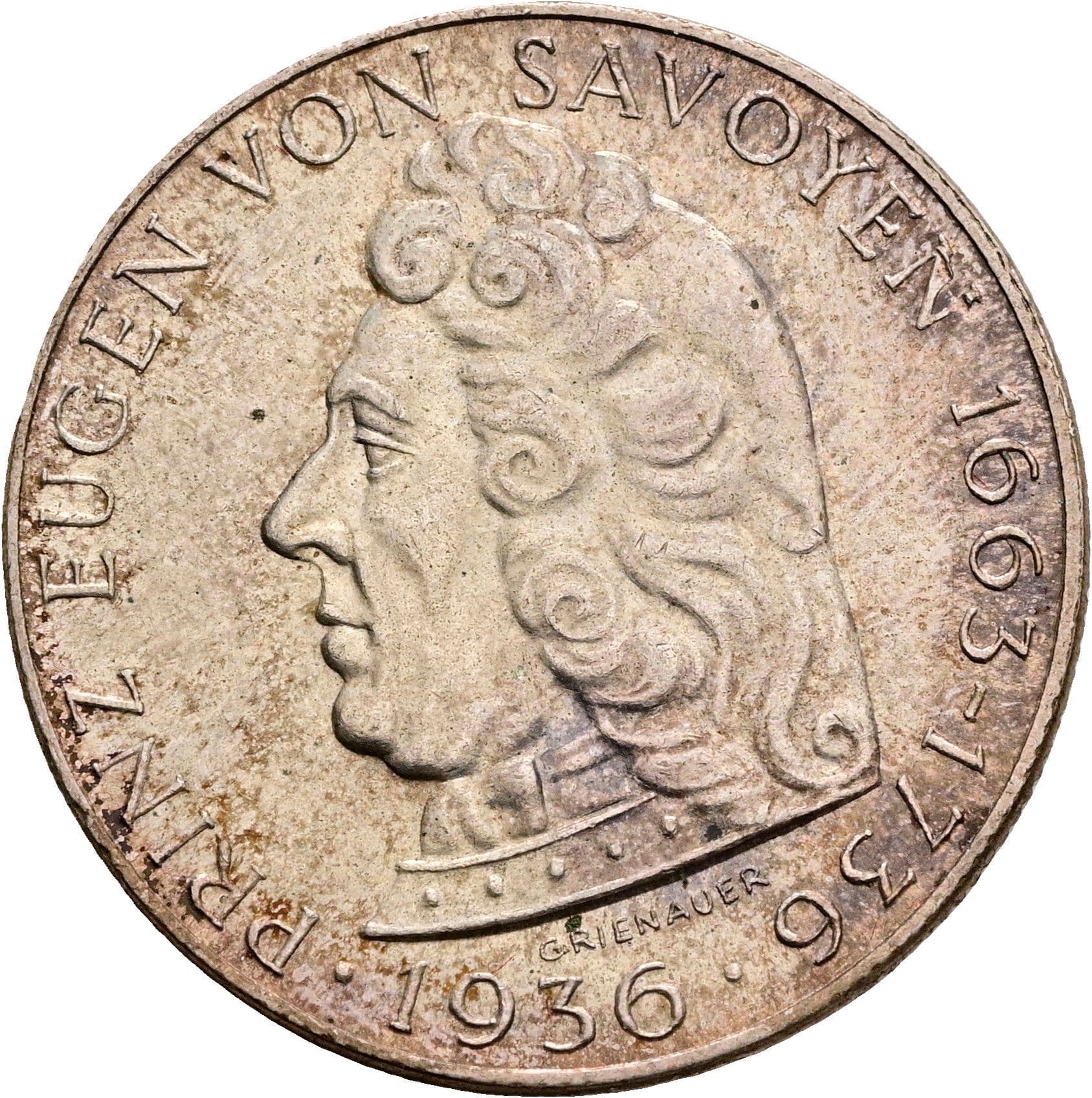 2 Schilling 1936 – Vorderseite