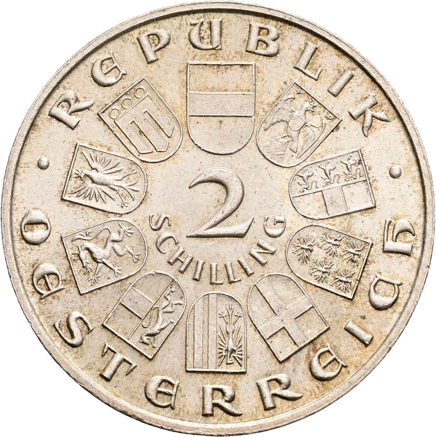 2 Schilling 1931 – Vorderseite