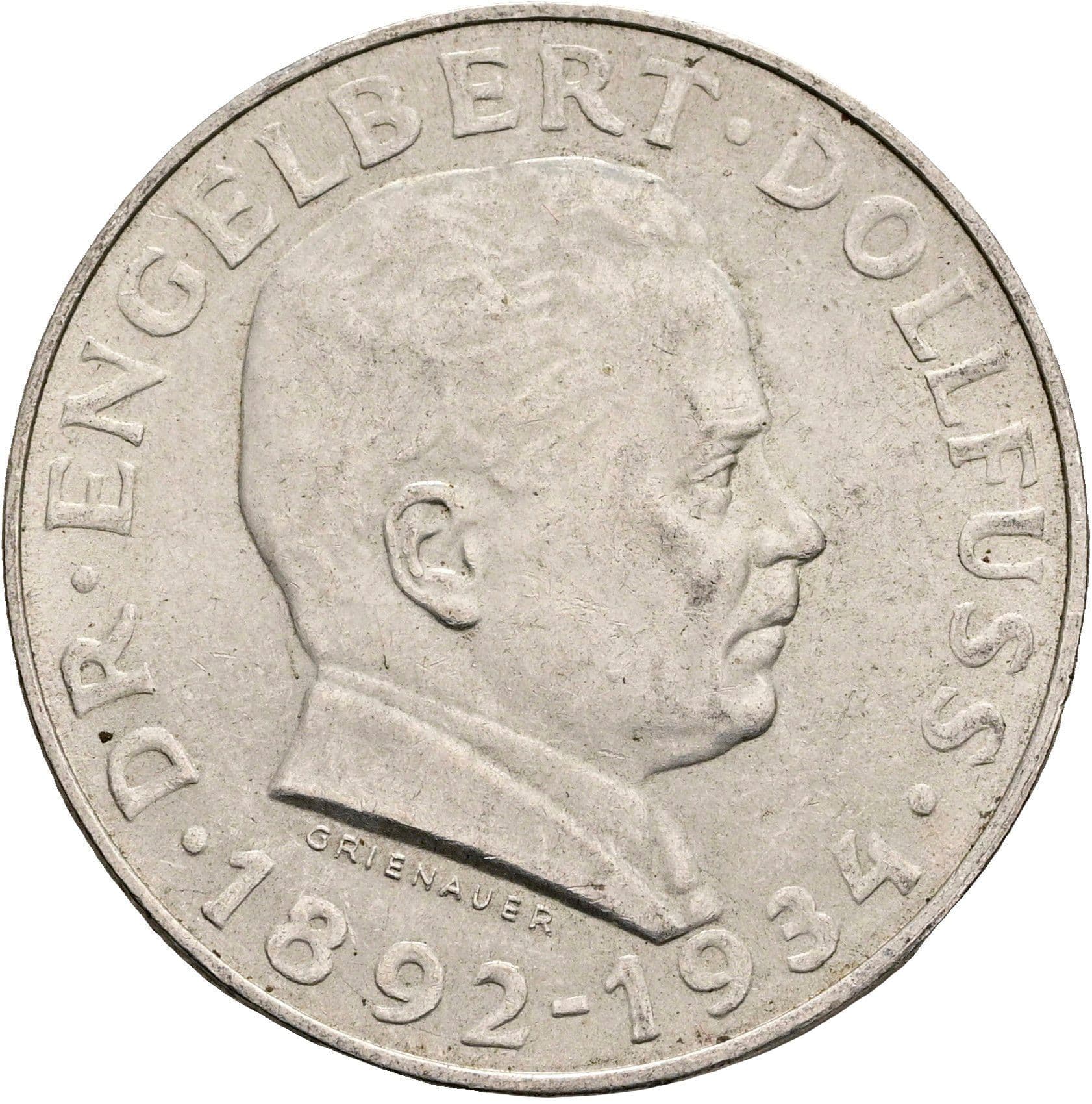 2 Schilling 1934 – Vorderseite