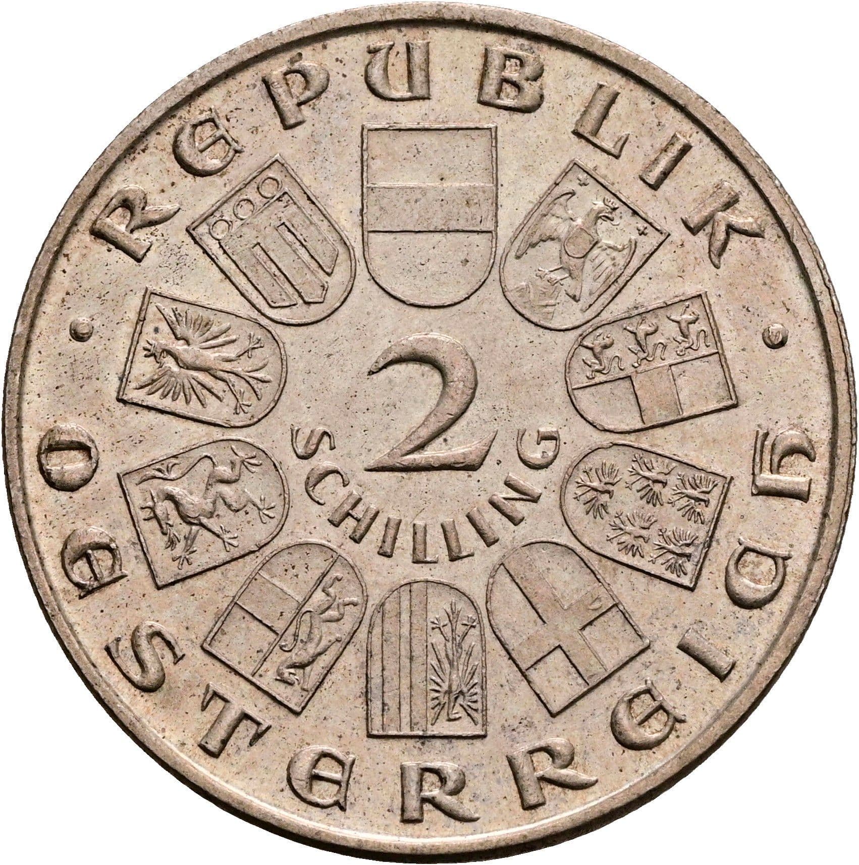 2 Schilling 1930 – Vorderseite