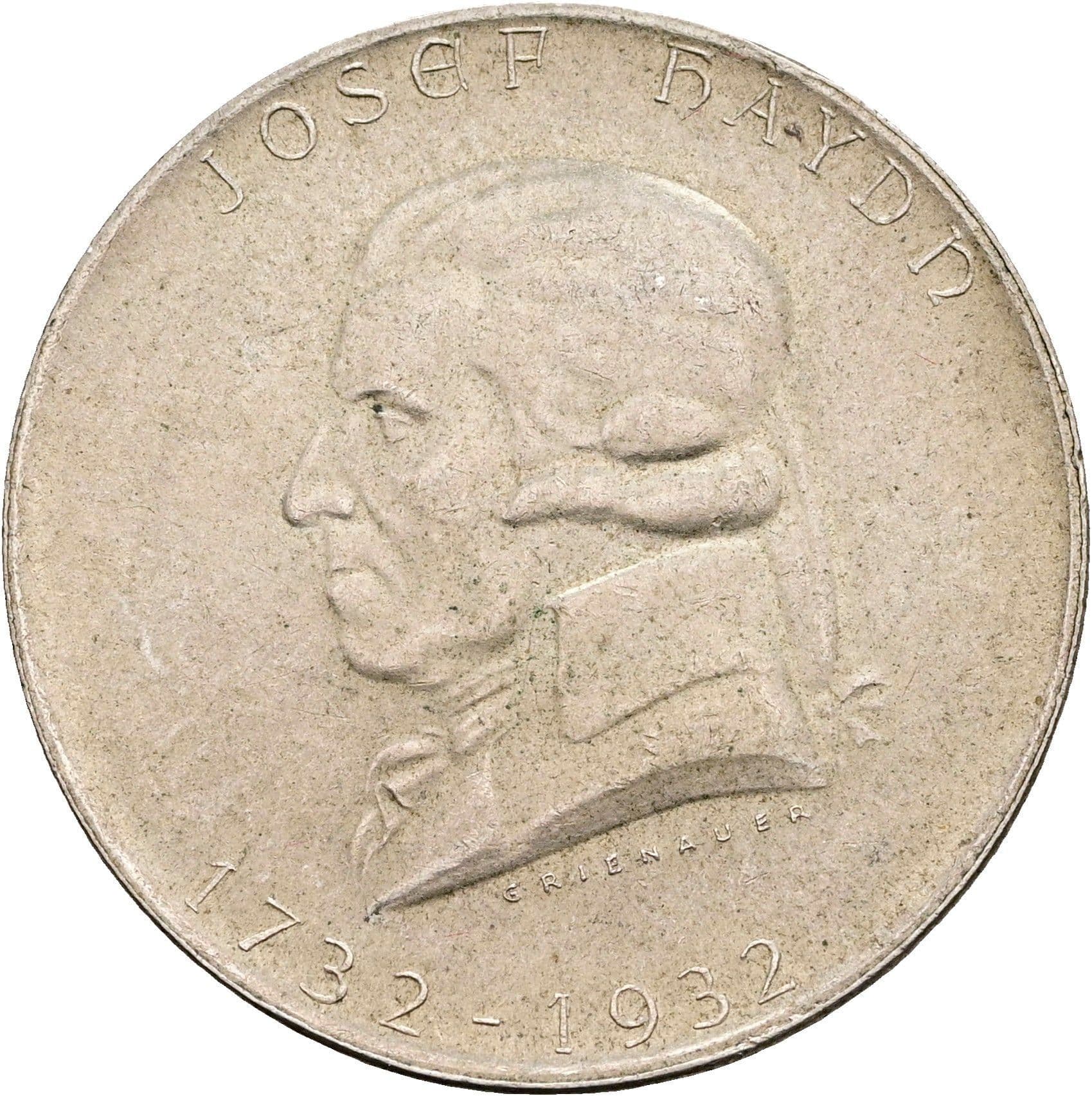 2 Schilling 1932 – Vorderseite
